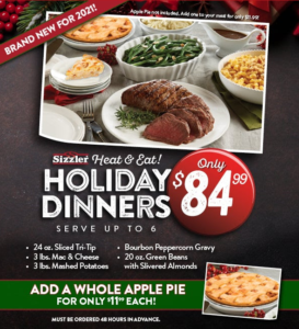 ᐅ Sizzler Christmas Dinner Deal - Open Christmas Day - Sizzler Reviews